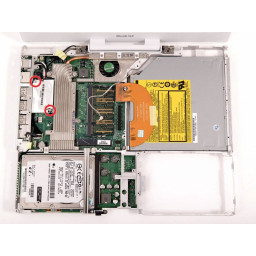 Замена модема iBook G4 12 